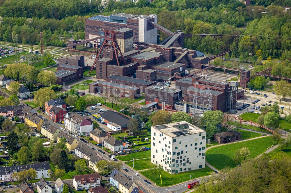 Luftbild Essen - Folkwang Universität der Künste - SANAA-Gebäude in Essen im Bundesland Nordrhein-Westfalen - NRW, Deutschland
