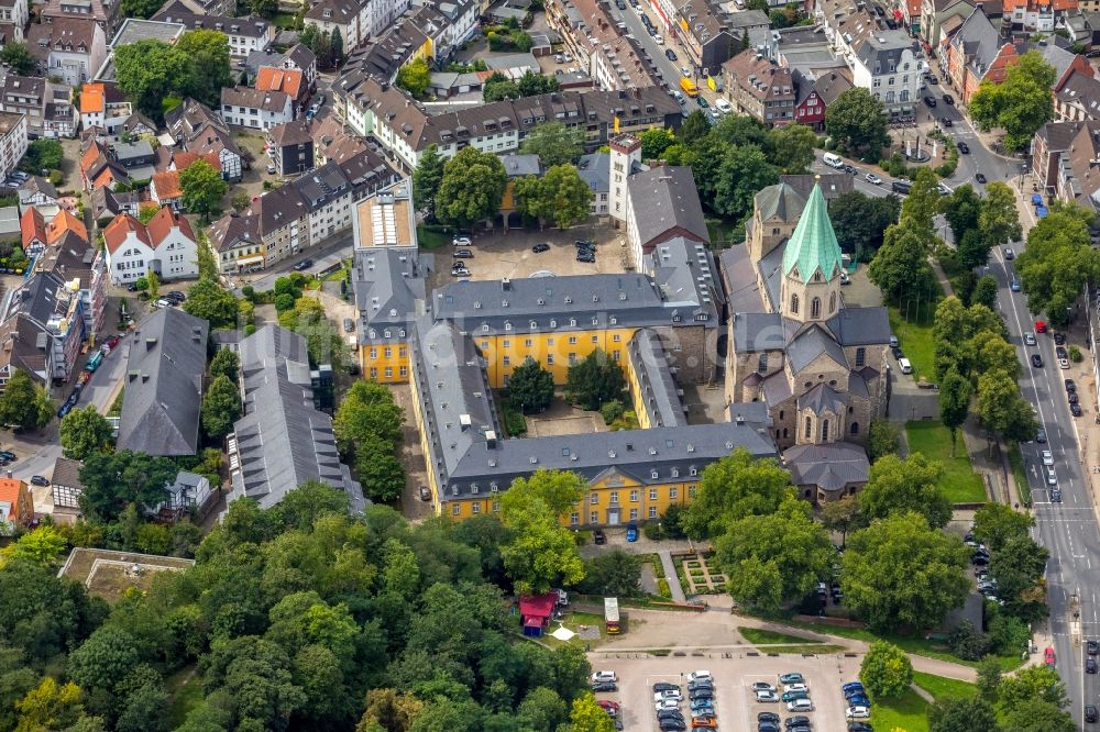 Luftbild Essen - Folkwang Universität der Künste im Stadtteil Werden in Essen im Bundesland Nordrhein-Westfalen