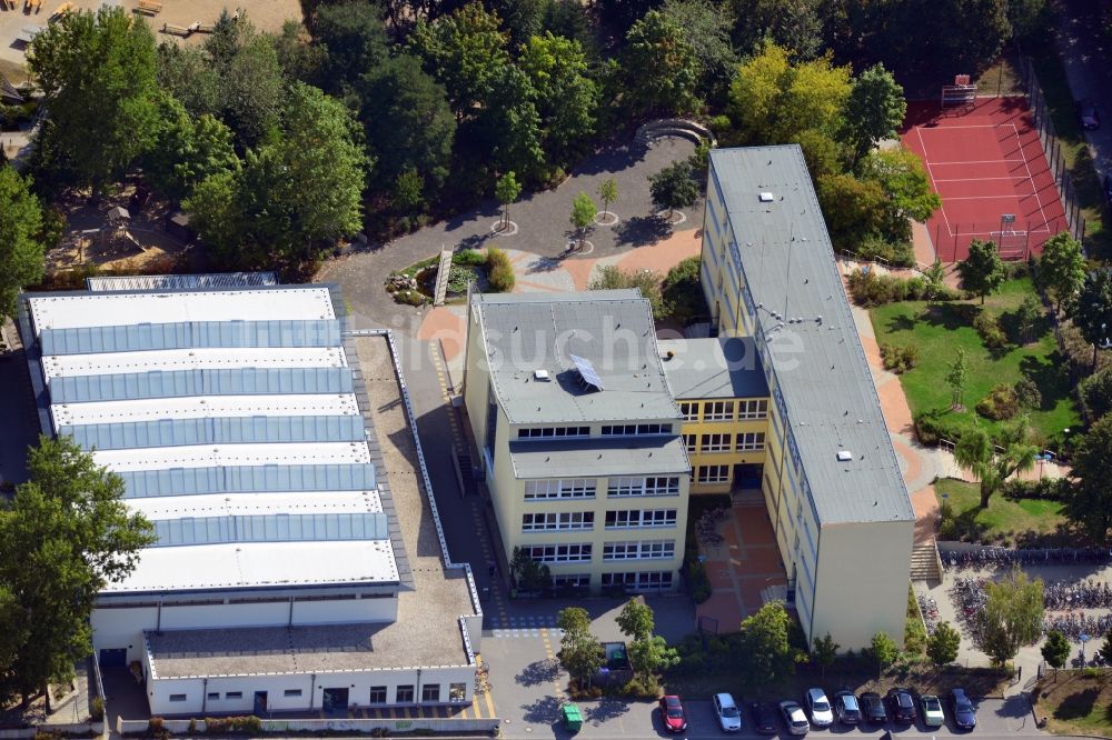 Luftbild Rangsdorf - Fontane-Gymnasium in Rangsdorf im Bundesland Brandenburg