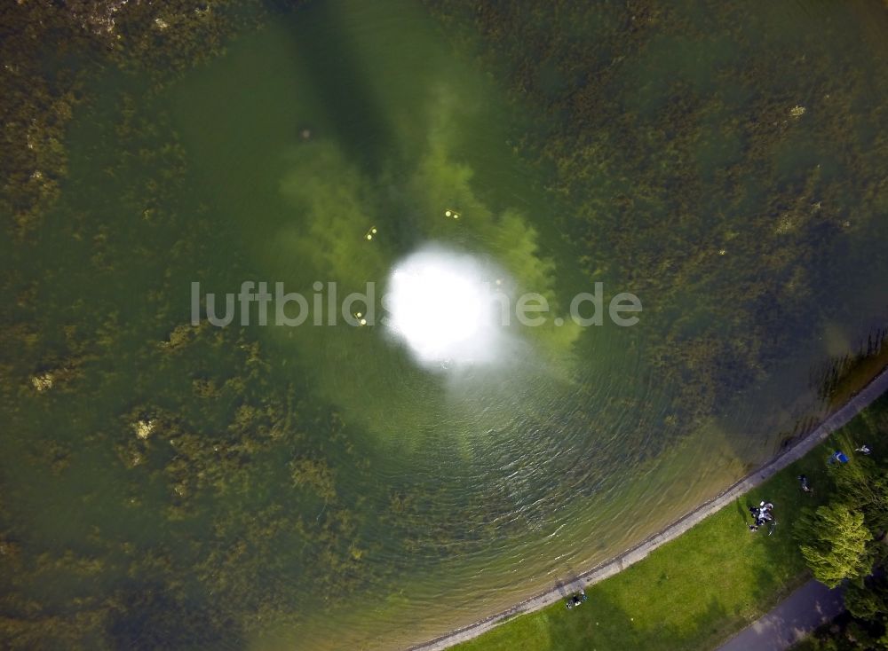 Luftbild Halle (Saale) - Fontänenteich in Halle ( Saale ) im Bundesland Sachsen-Anhalt