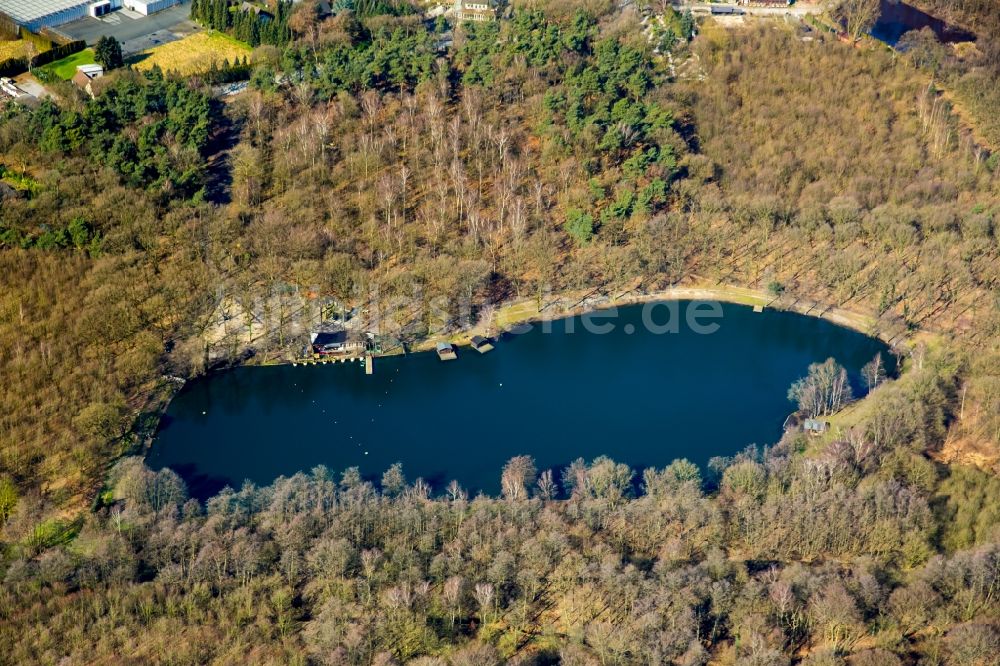 Luftbild Bottrop - Forellensee, Angelparadies zur Grafenmühle in Oberhausen im Bundesland Nordrhein-Westfalen