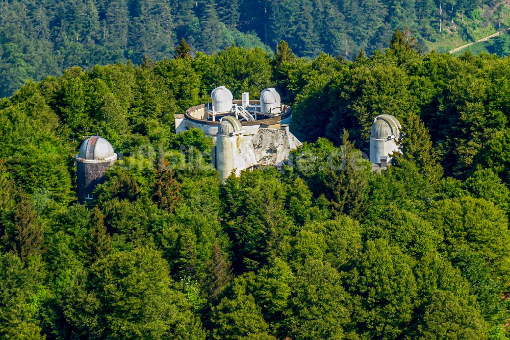 Luftbild Oberried - Forschungs- Gebäude und Bürokomplex Sonnenobservatorium Schauinsland in Oberried im Bundesland Baden-Württemberg, Deutschland