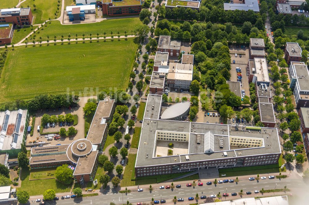 Dortmund von oben - Forschungs- Gebäude und Bürokomplex Technologie Zentrum Dortmund in Dortmund im Bundesland Nordrhein-Westfalen, Deutschland