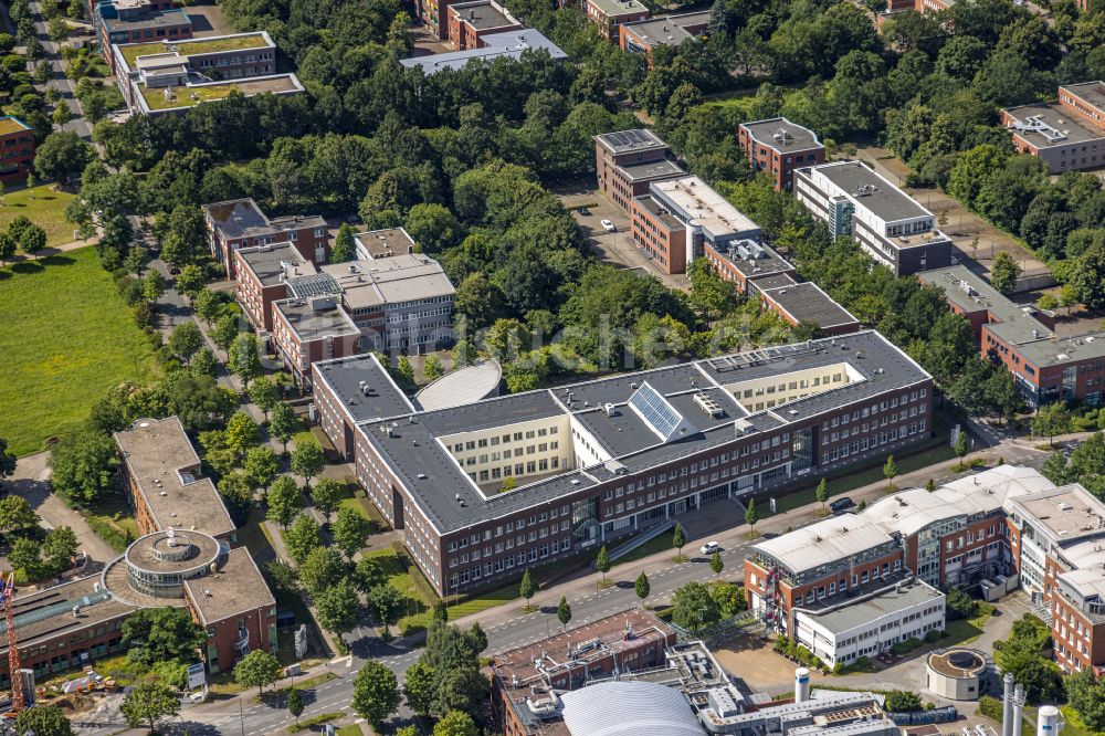 Luftaufnahme Dortmund - Forschungs- Gebäude und Bürokomplex Technologie Zentrum Dortmund in Dortmund im Bundesland Nordrhein-Westfalen, Deutschland