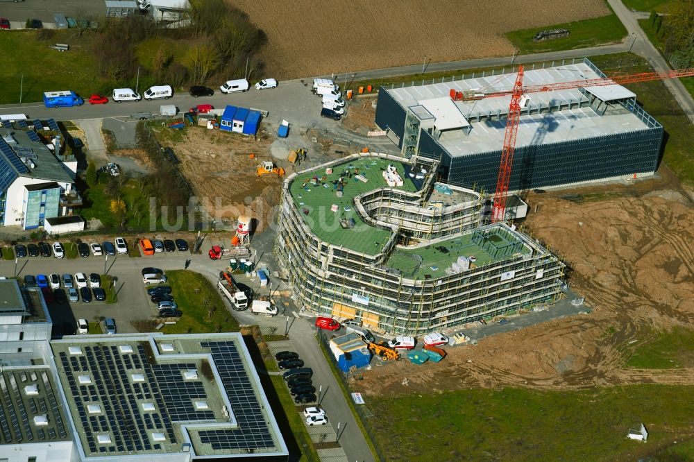 Luftbild Obersulm - Forschungs- Gebäude und Bürokomplex des Technologiezentrum B39 an der Dimbacher Straße - Luizhofen im Ortsteil Willsbach in Obersulm im Bundesland Baden-Württemberg, Deutschland