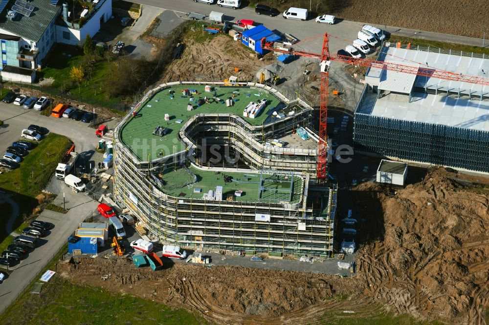 Luftbild Obersulm - Forschungs- Gebäude und Bürokomplex des Technologiezentrum B39 an der Dimbacher Straße - Luizhofen im Ortsteil Willsbach in Obersulm im Bundesland Baden-Württemberg, Deutschland