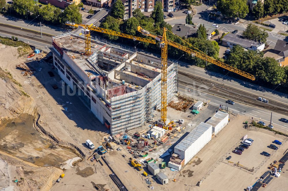 Bochum von oben - Forschungs- Gebäude und Bürokomplex Zentrum für das Engineering Smarter Produkt-Service Systeme (ZESS) in Bochum im Bundesland Nordrhein-Westfalen, Deutschland