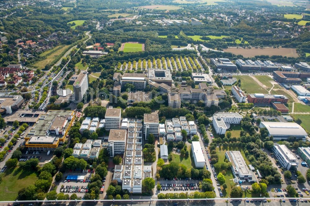 Luftbild Dortmund - Forschungs- Gebäude und Bürokomplexe im Technologiepark Dortmund in Dortmund im Bundesland Nordrhein-Westfalen