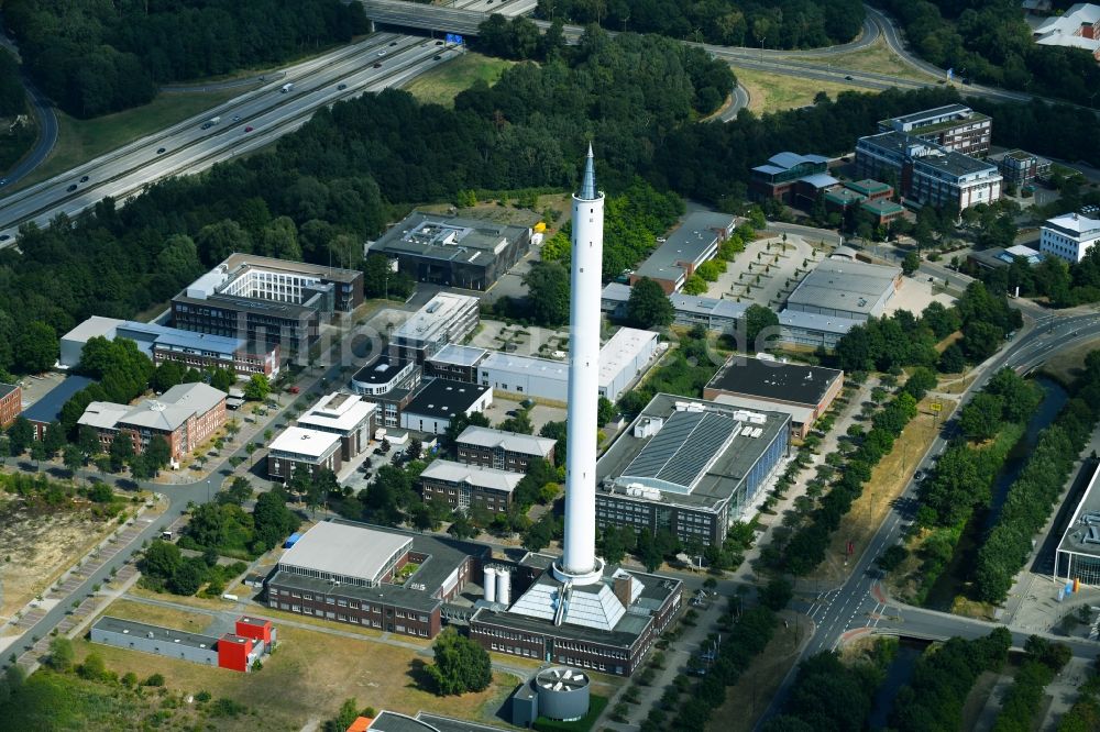 Bremen von oben - Forschungs- Gebäude des Fallturm im Ortsteil Horn-Lehe in Bremen, Deutschland