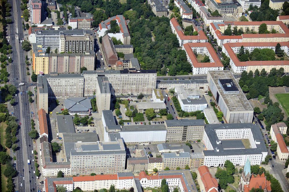 Berlin von oben - Forschungs- und Gedenkstätte der ehemaligen Zentrale des Ministeriums für Staatssicherheit