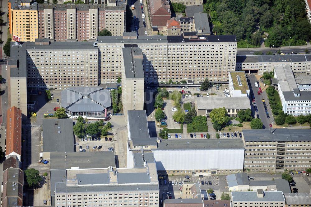 Luftbild Berlin - Forschungs- und Gedenkstätte der ehemaligen Zentrale des Ministeriums für Staatssicherheit