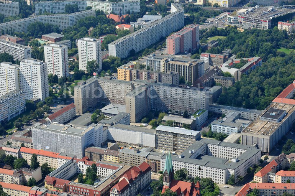 Luftaufnahme Berlin Lichtenberg - Forschungs- und Gedenkstätte der ehemaligen Zentrale des Ministeriums für Staatssicherheit