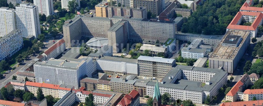 Luftaufnahme Berlin Lichtenberg - Forschungs- und Gedenkstätte der ehemaligen Zentrale des Ministeriums für Staatssicherheit