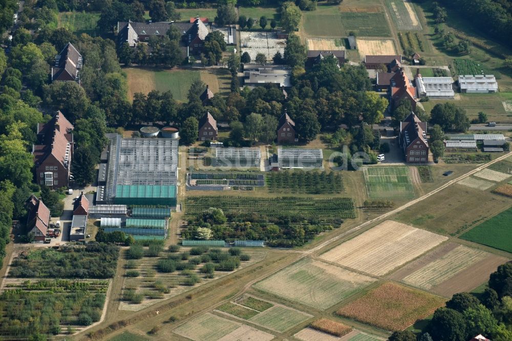 Luftbild Berlin - Forschungs- Gewächshausanlage der Humboldt-Universität in Berlin