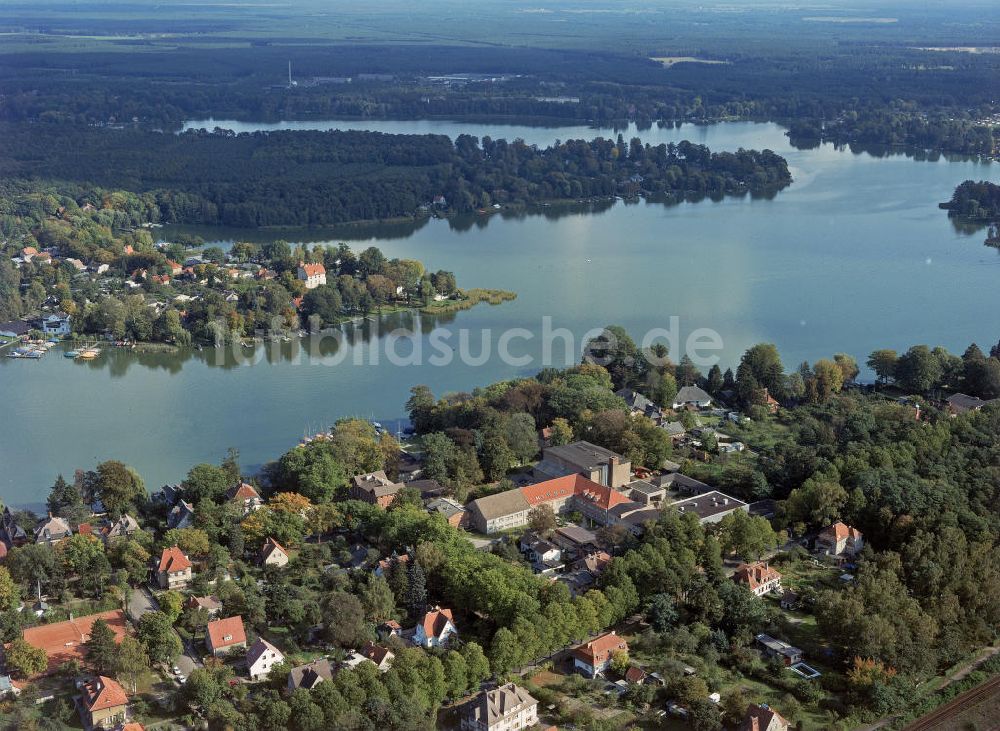 Luftbild Zeuthen - Forschungszentrum DESY am Ufer des Zeuthener See