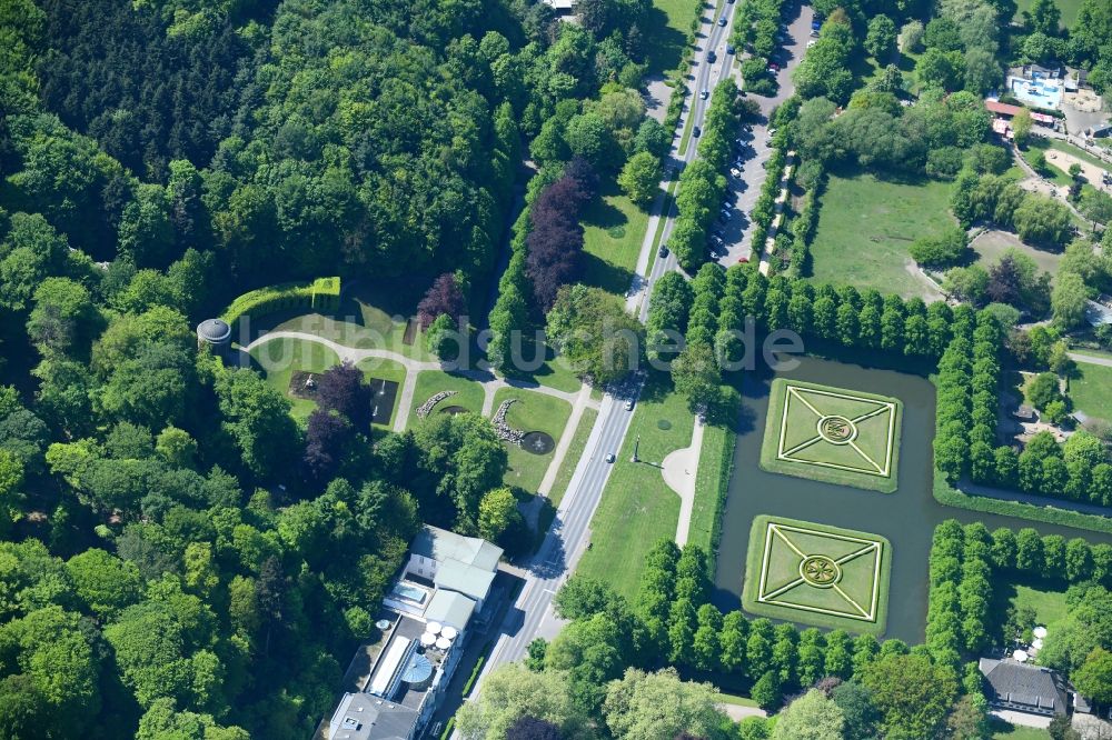 Luftaufnahme Kleve - Forstgarten Kleve im Bundesland Nordrhein-Westfalen, Deutschland