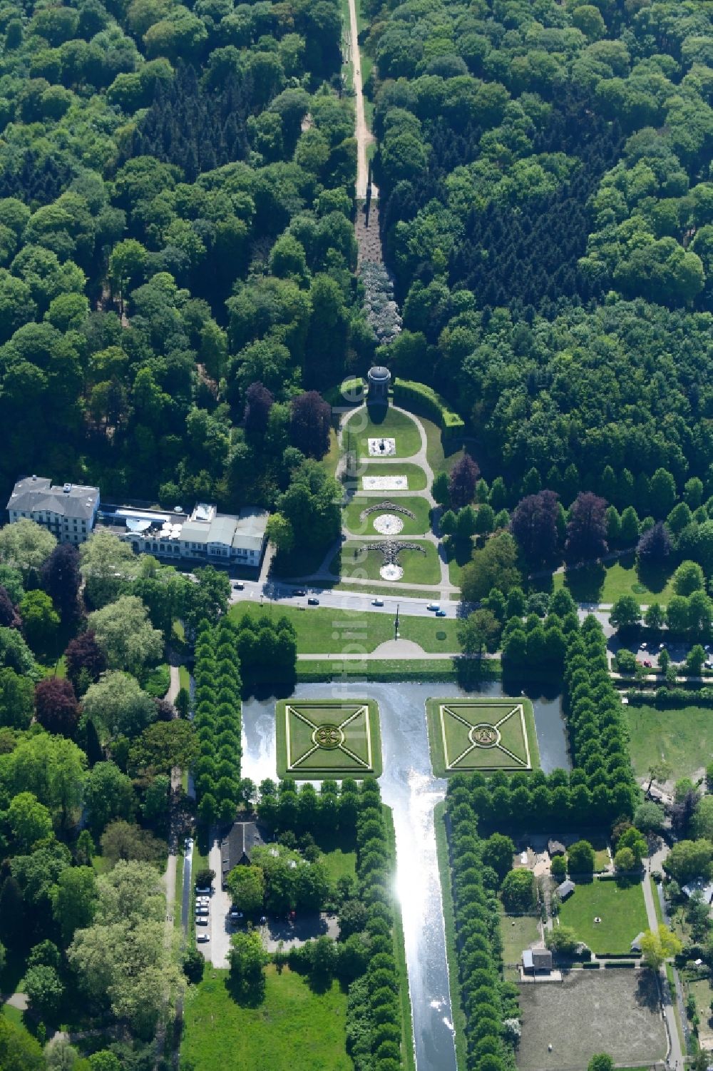 Kleve aus der Vogelperspektive: Forstgarten Kleve im Bundesland Nordrhein-Westfalen, Deutschland