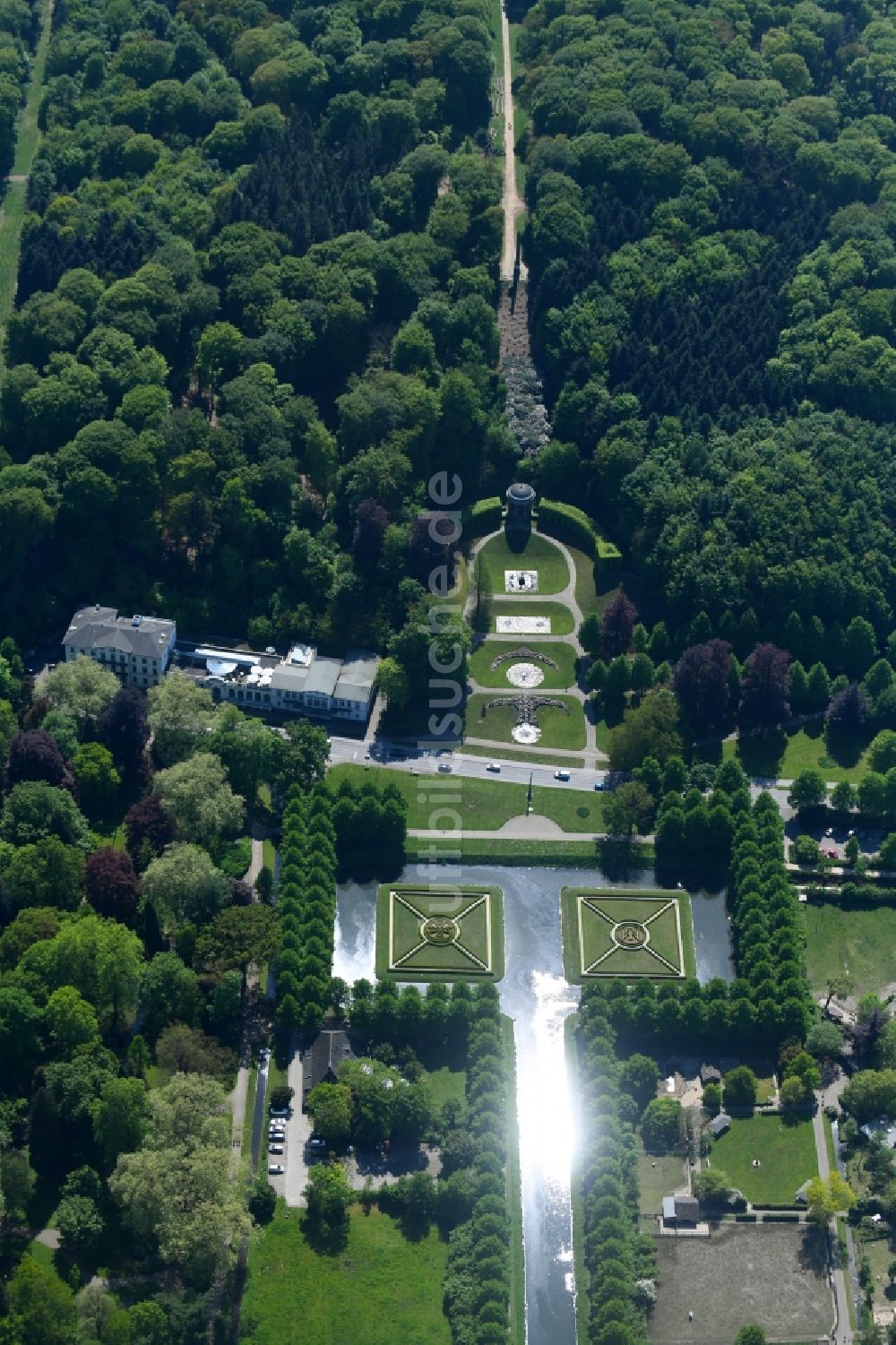 Luftbild Kleve - Forstgarten Kleve im Bundesland Nordrhein-Westfalen, Deutschland