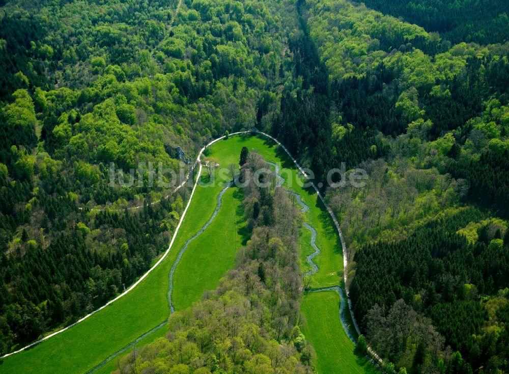 Luftbild Bernstadt - Forstgebiete in einem Waldgebiet in Bernstadt im Bundesland Baden-Württemberg, Deutschland