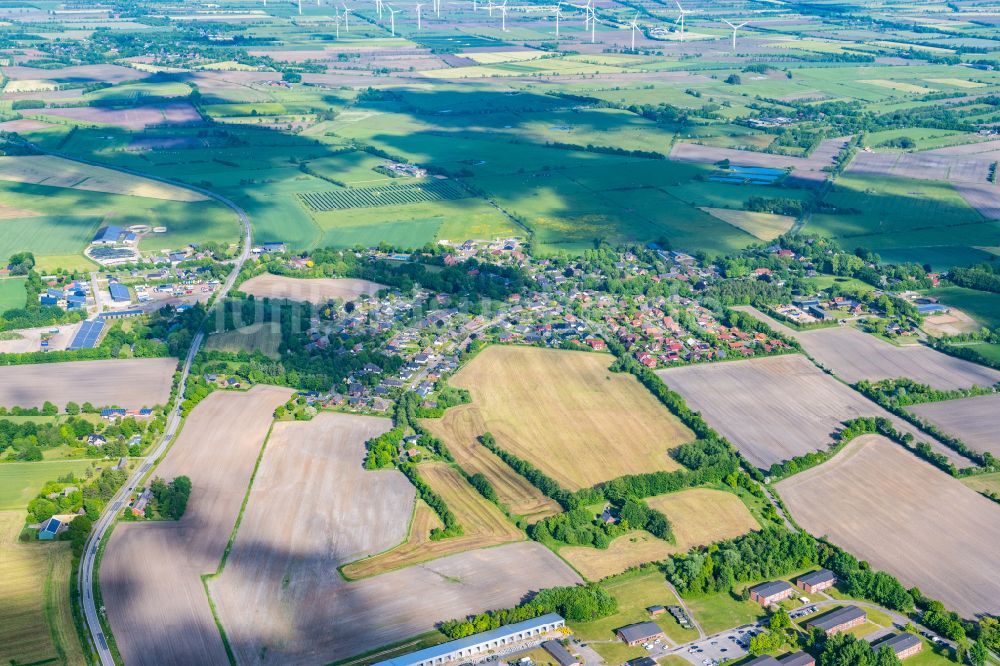 Luftbild Stadum - Forstgebiete in einem Waldgebiet in Stadum im Bundesland Schleswig-Holstein, Deutschland