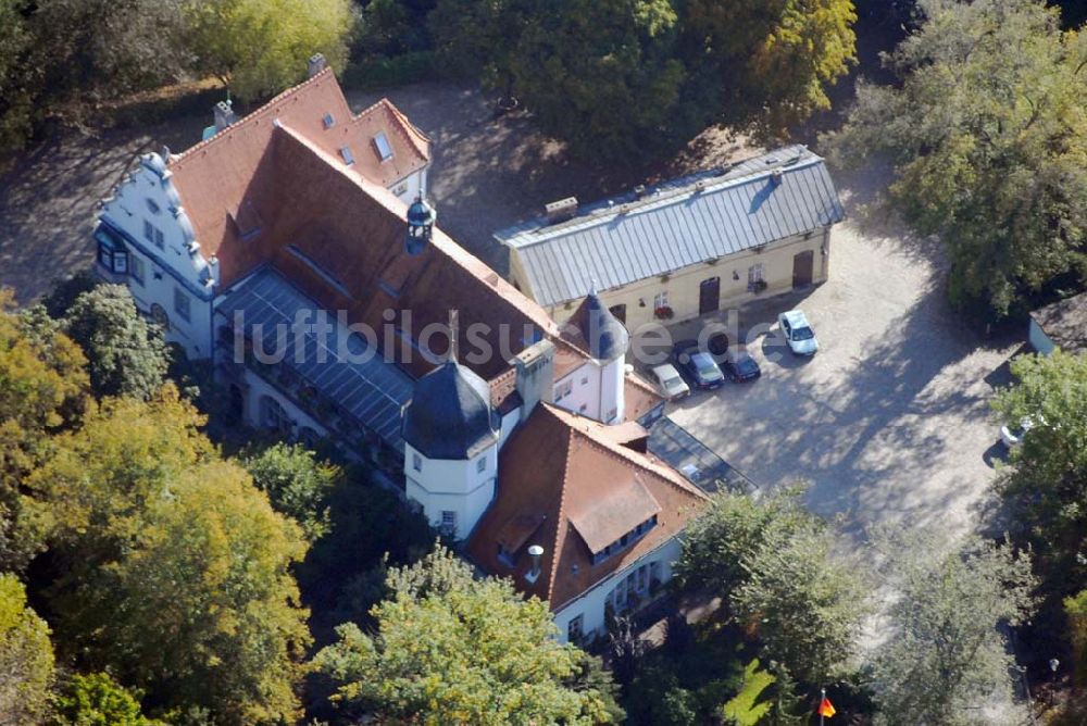 Berlin-Grunewald von oben - Forsthaus Paulsborn