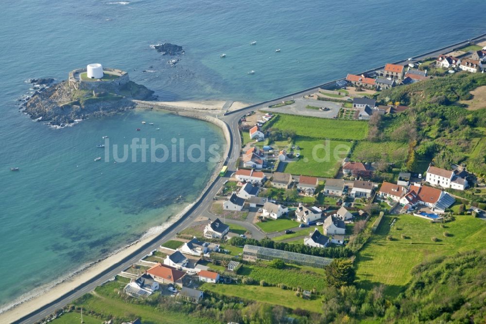 Luftbild Fort Grey - Fort Grey auf der Insel Guernsey in Grossbritannien