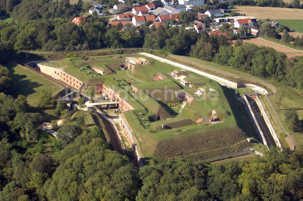 Katharinenberg von oben - Fort Prinz Karl in Katharinenberg