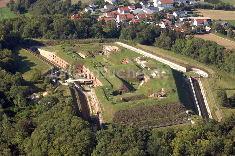 Katharinenberg aus der Vogelperspektive: Fort Prinz Karl in Katharinenberg