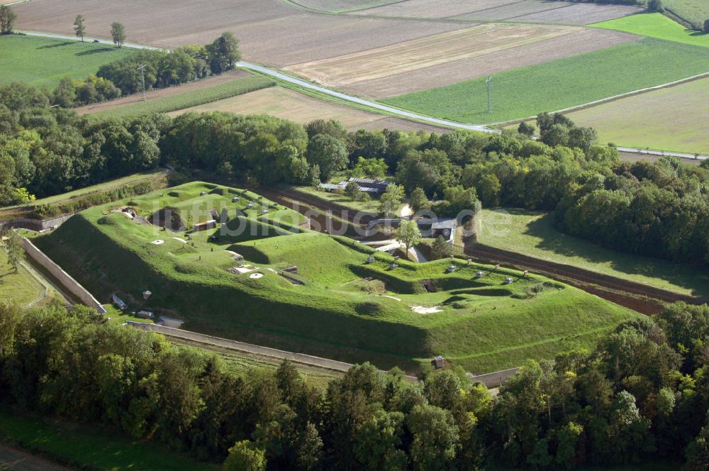 Katharinenberg von oben - Fort Prinz Karl in Katharinenberg