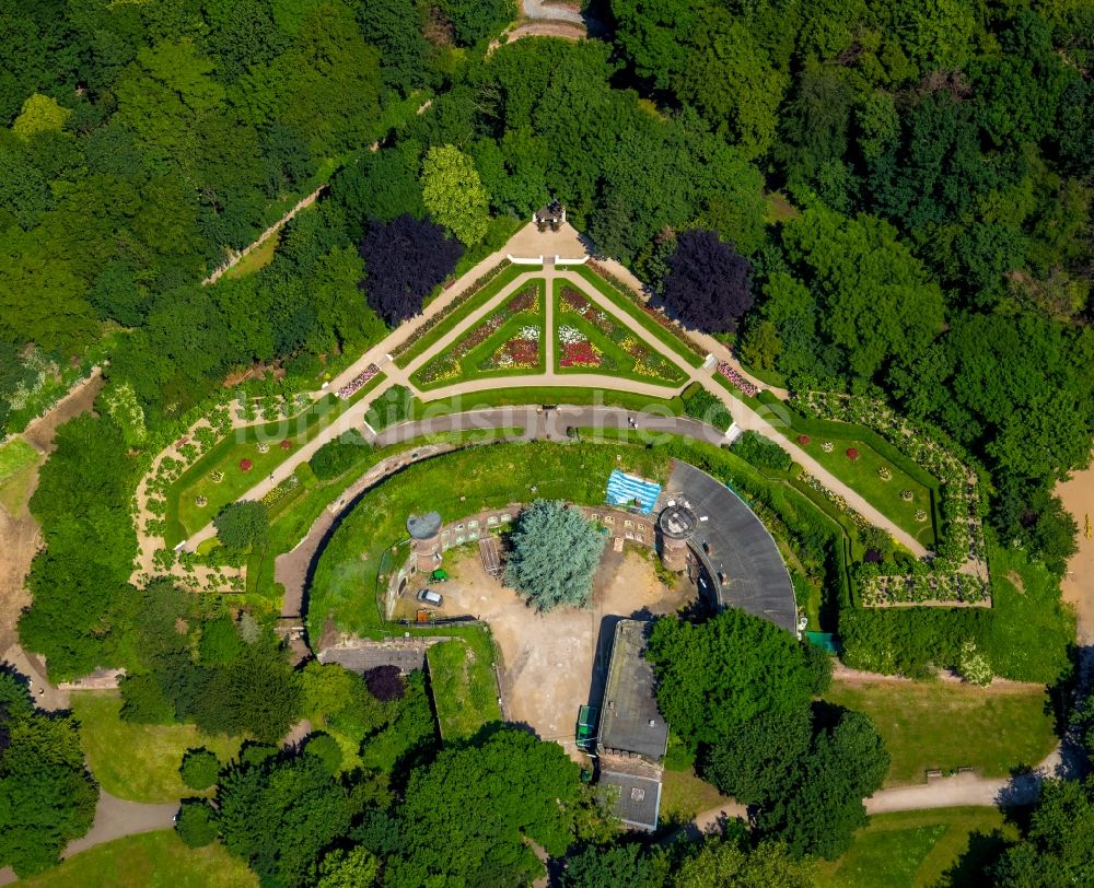 Luftbild Köln - Fragmente der Festungsanlage Fort X am Neusser Wall in Köln im Bundesland Nordrhein-Westfalen, Deutschland