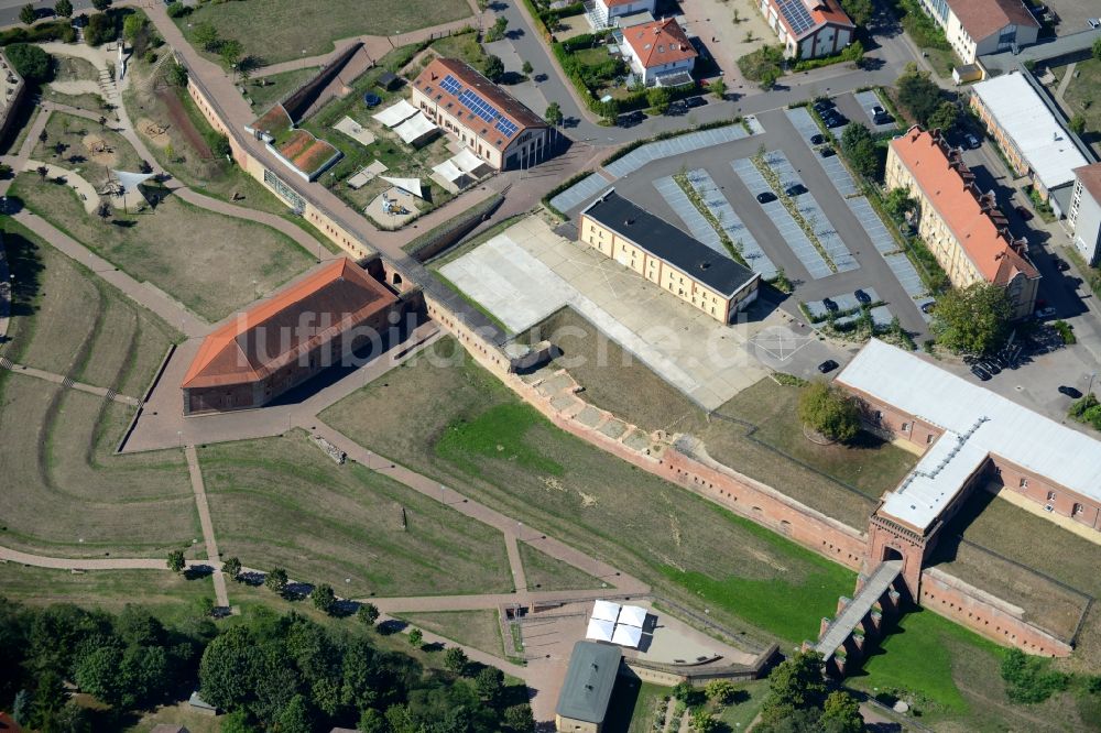 Luftbild Germersheim - Fragmente der Festungsanlage in Germersheim im Bundesland Rheinland-Pfalz