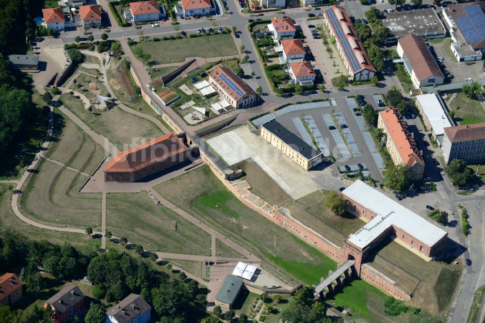 Luftaufnahme Germersheim - Fragmente der Festungsanlage in Germersheim im Bundesland Rheinland-Pfalz