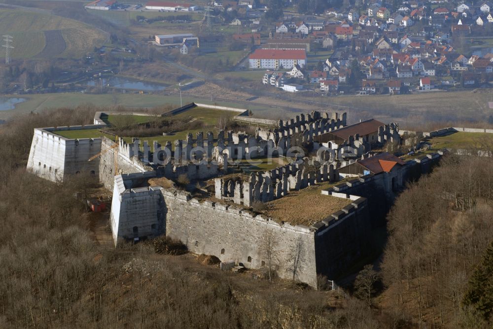 Luftbild Schnaittach - Fragmente der Festungsanlage Rothenberg in Schnaittach im Bundesland Bayern, Deutschland