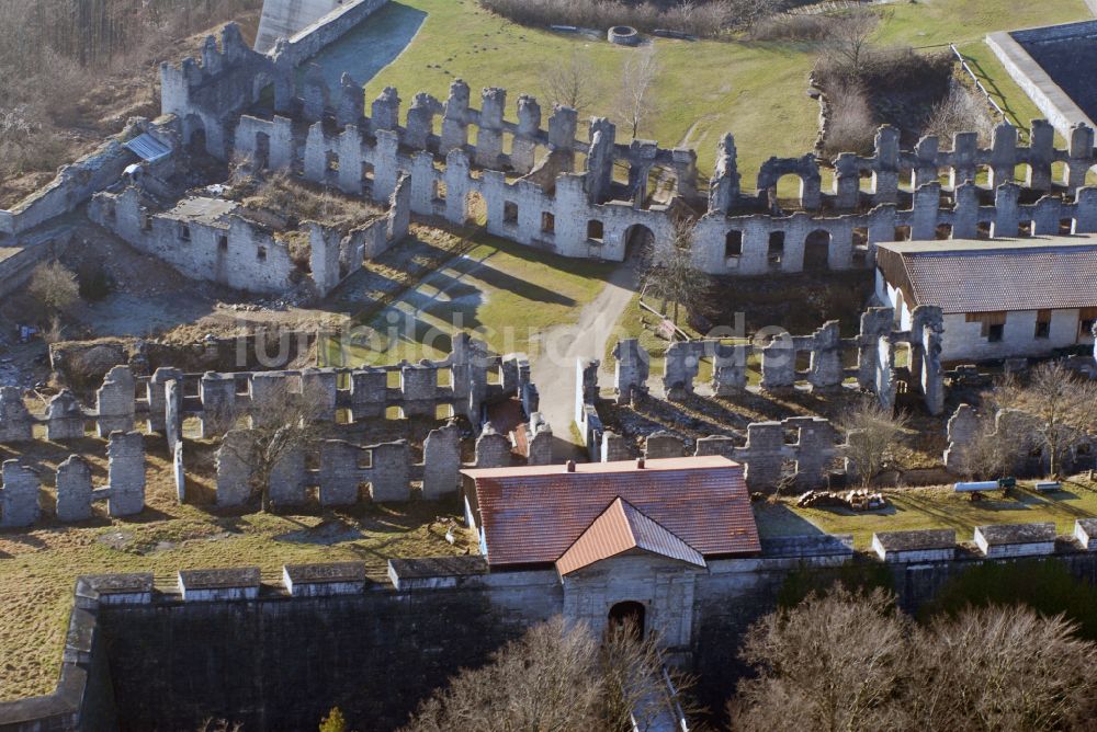 Luftbild Schnaittach - Fragmente der Festungsanlage Rothenberg in Schnaittach im Bundesland Bayern, Deutschland