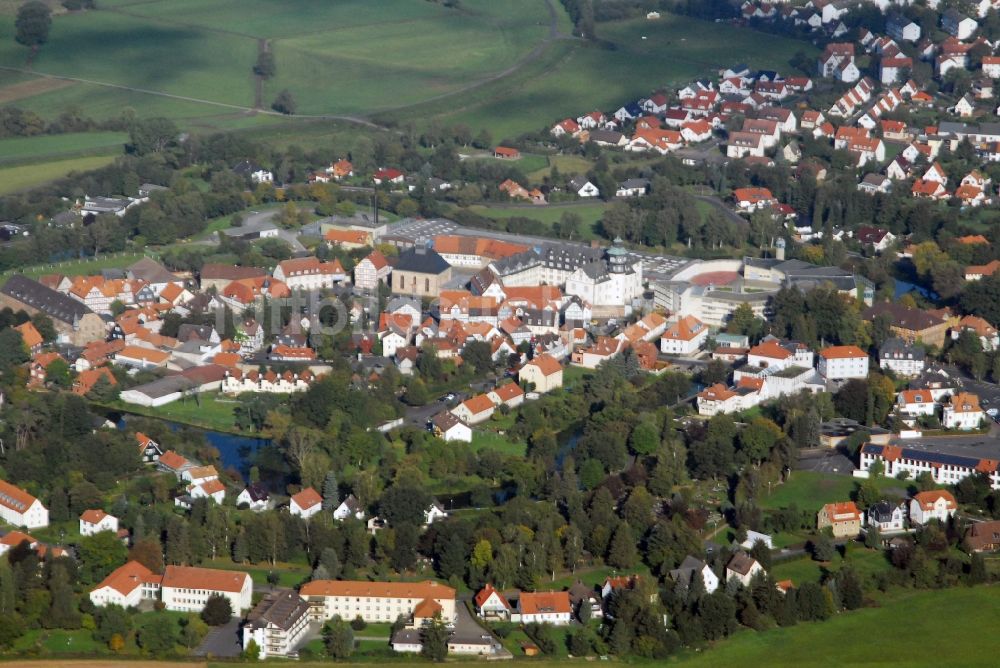 Ziegenhain aus der Vogelperspektive: Fragmente der Festungsanlage in Ziegenhain im Bundesland Hessen, Deutschland