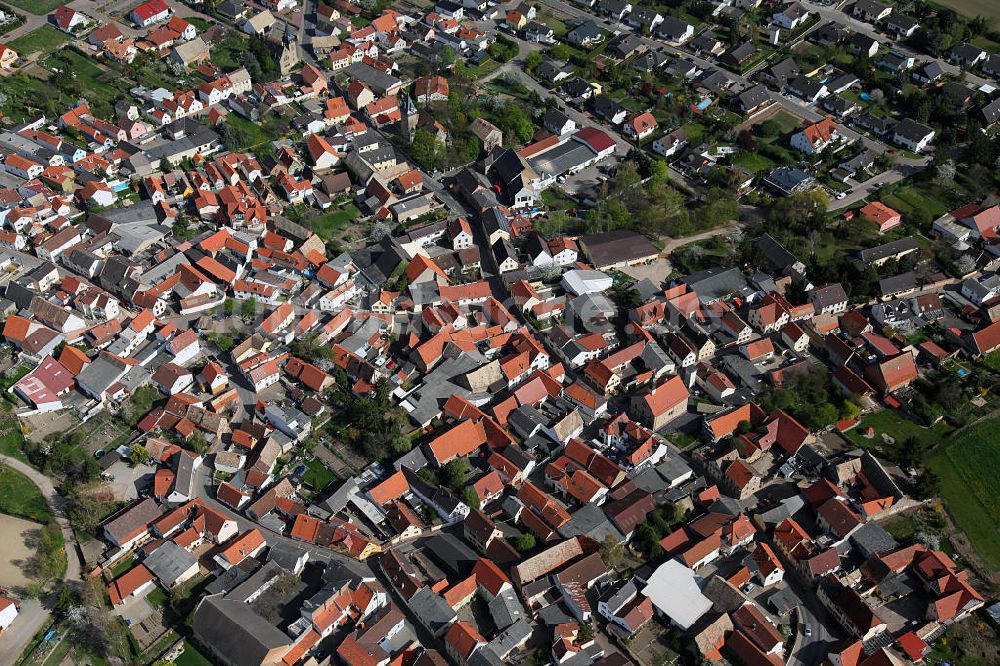 Luftbild Framersheim - Framersheim, eine Ortsgemeinde im Landkreis Alzey-Worms in Rheinland-Pfalz