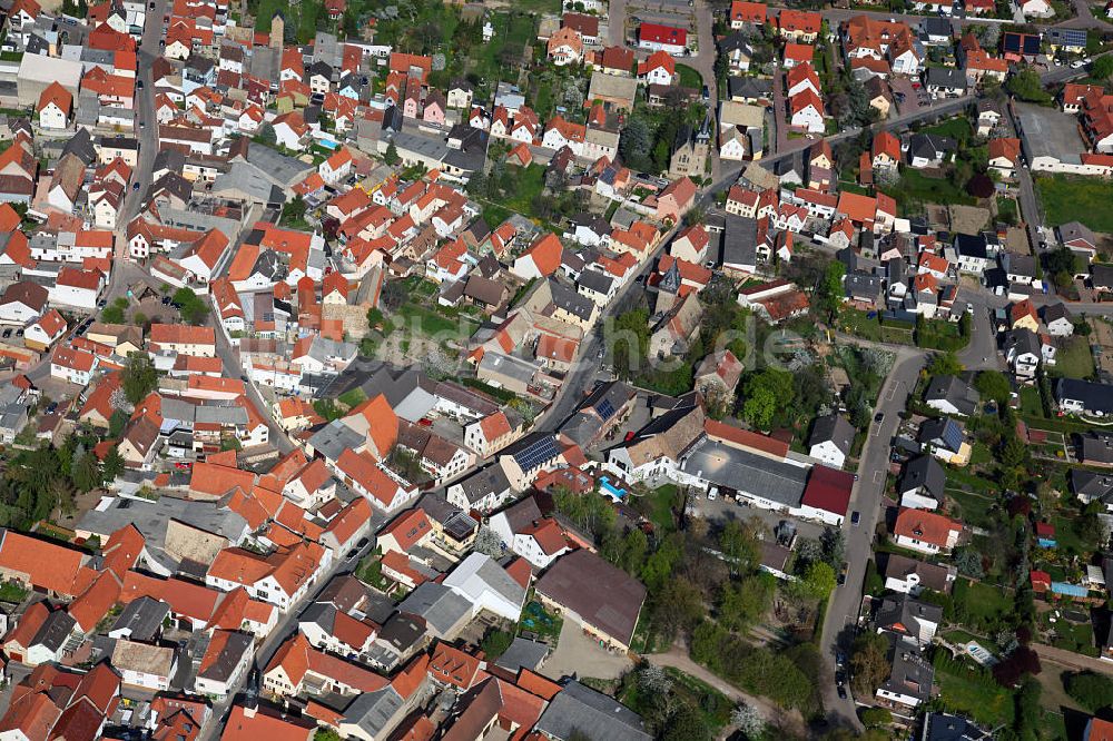 Luftaufnahme Framersheim - Framersheim, eine Ortsgemeinde im Landkreis Alzey-Worms in Rheinland-Pfalz