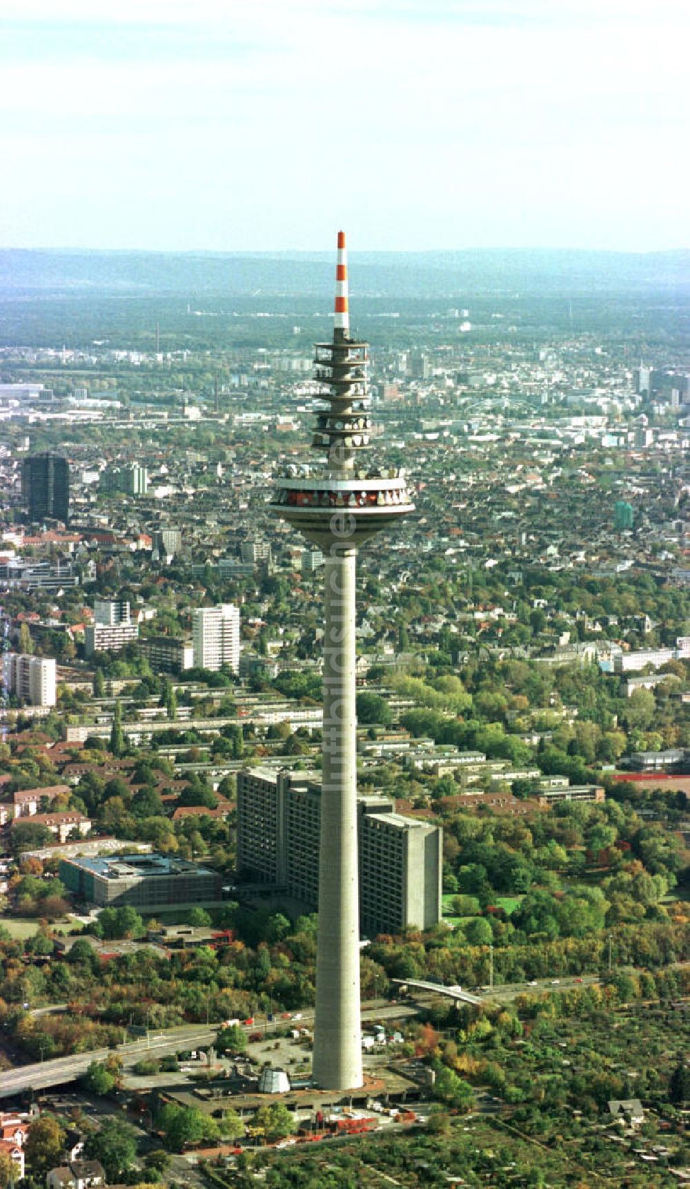 Frankfurt am Main aus der Vogelperspektive: Frankfurter Fernsehturm