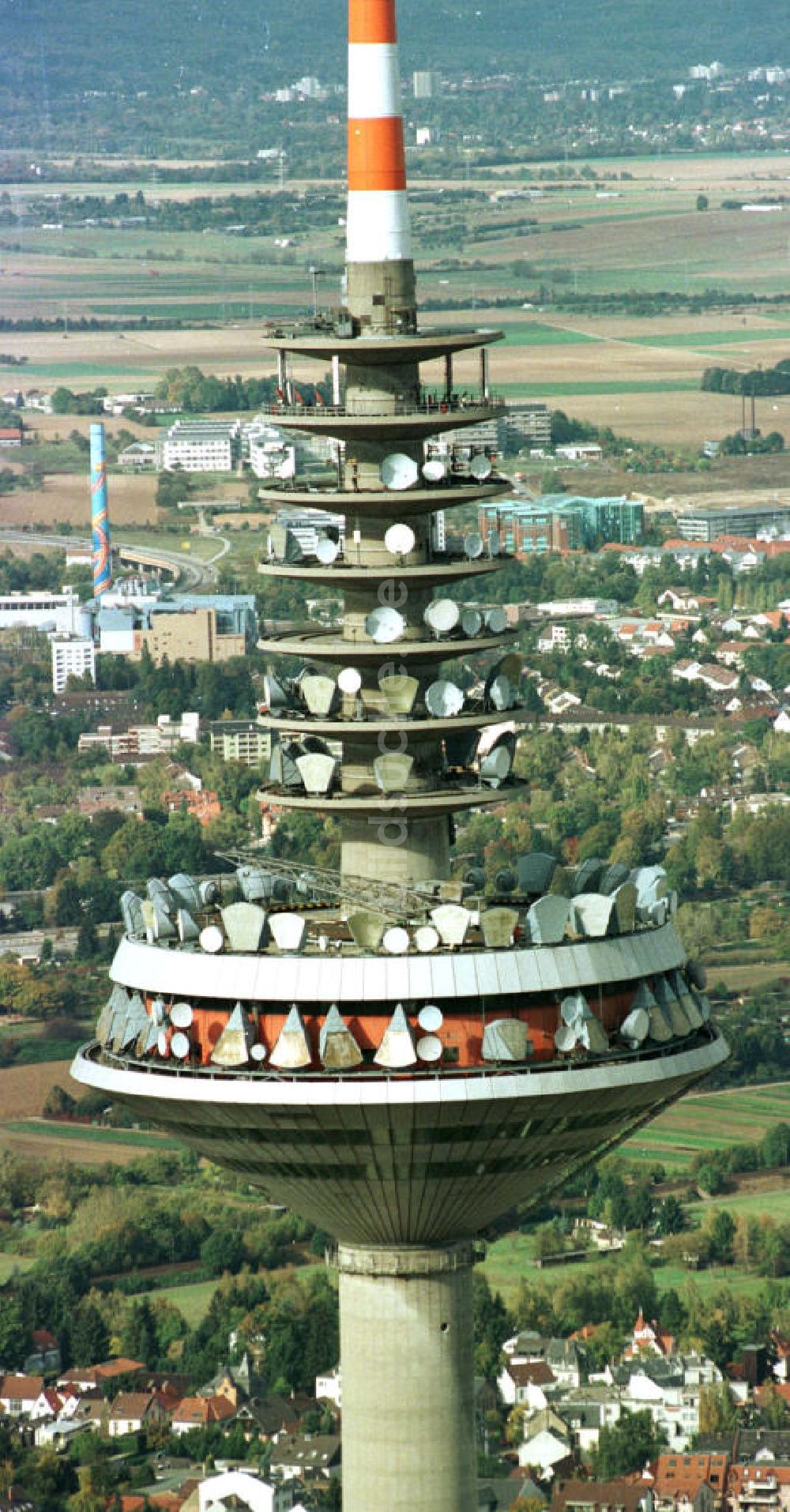 Luftaufnahme Frankfurt am Main - Frankfurter Fernsehturm