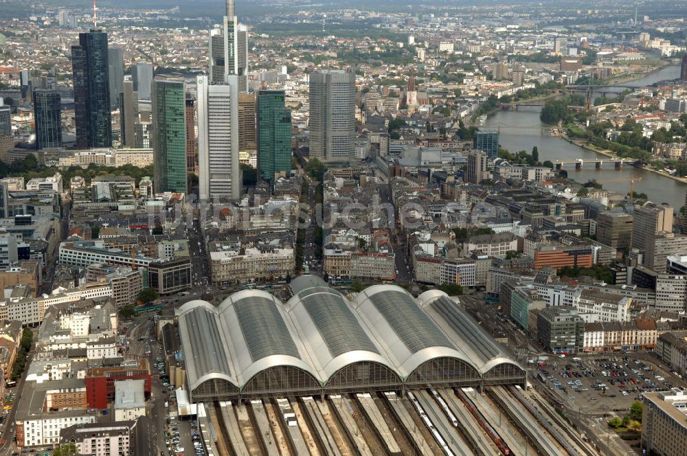 Luftaufnahme Frankfurt - Frankfurter Hauptbahnhof