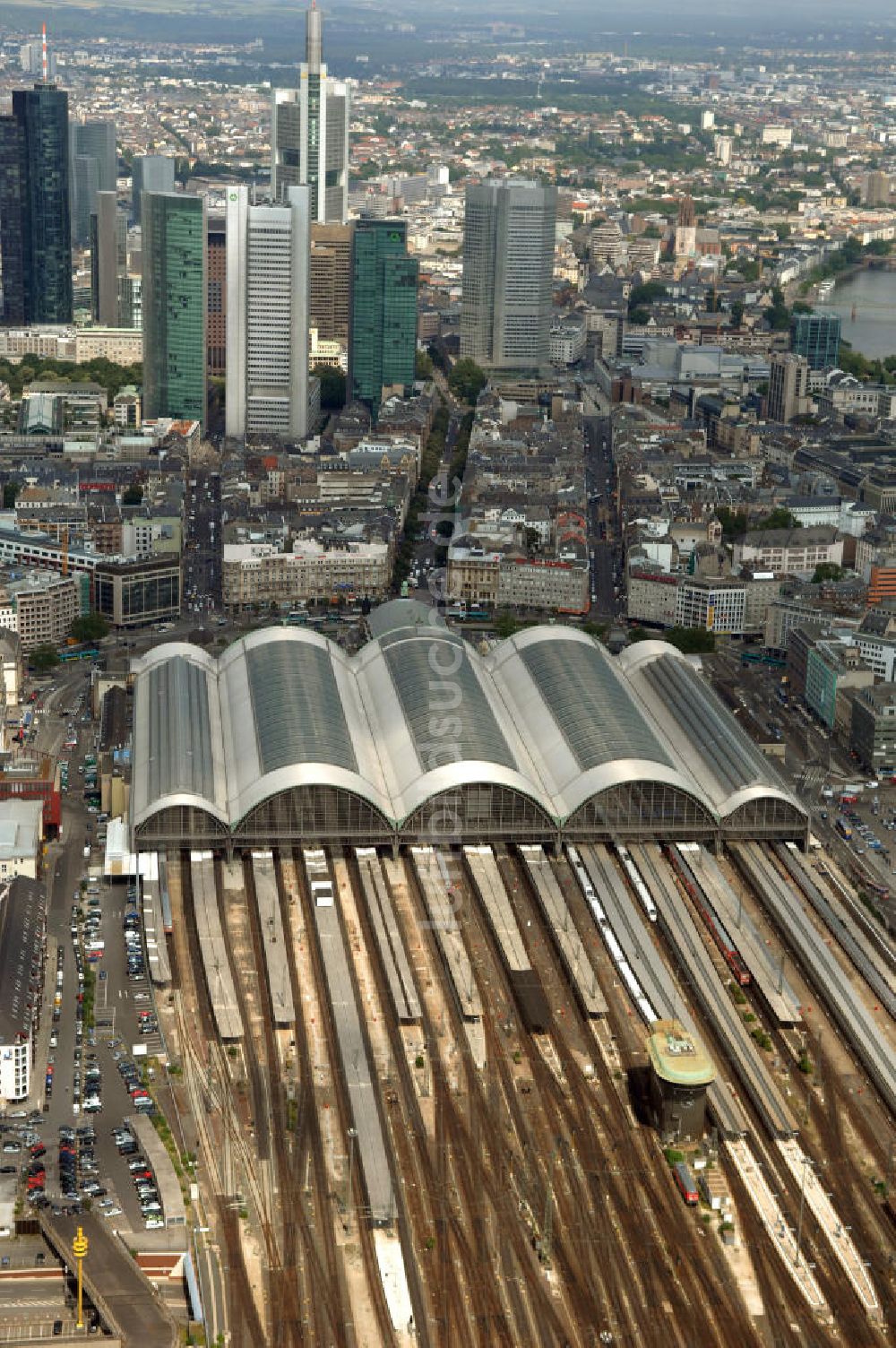 Frankfurt von oben - Frankfurter Hauptbahnhof