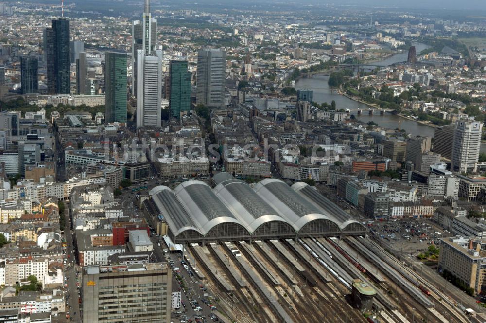 Luftaufnahme Frankfurt - Frankfurter Hauptbahnhof