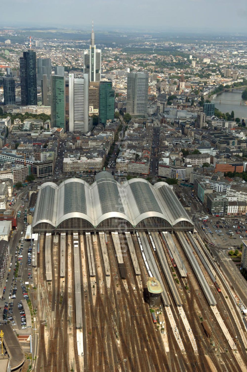 Frankfurt von oben - Frankfurter Hauptbahnhof