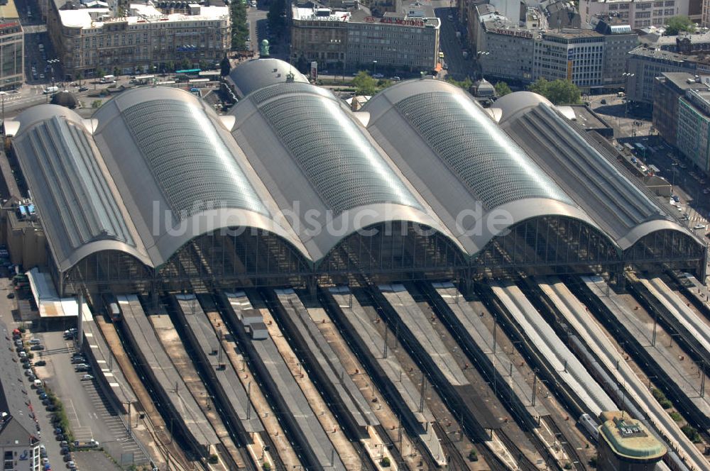 Luftaufnahme Frankfurt am Main - Frankfurter Hauptbahnhof