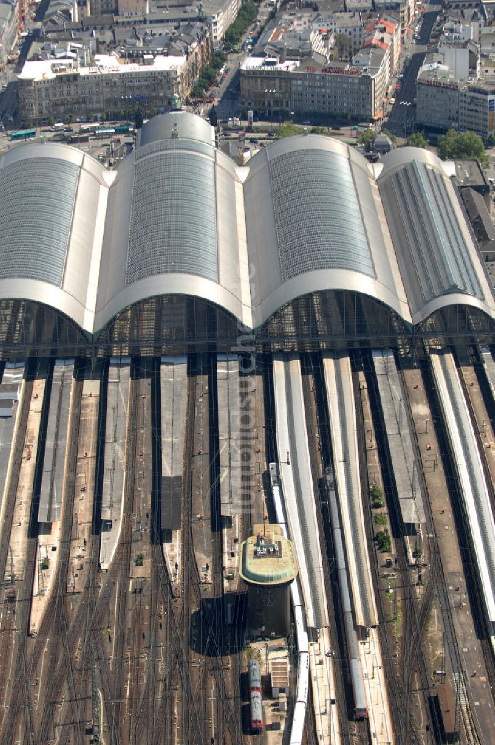 Frankfurt am Main aus der Vogelperspektive: Frankfurter Hauptbahnhof