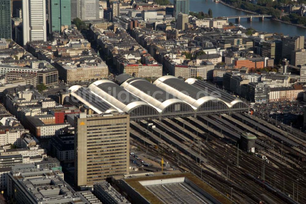 Frankfurt am Main von oben - Frankfurter Hauptbahnhof