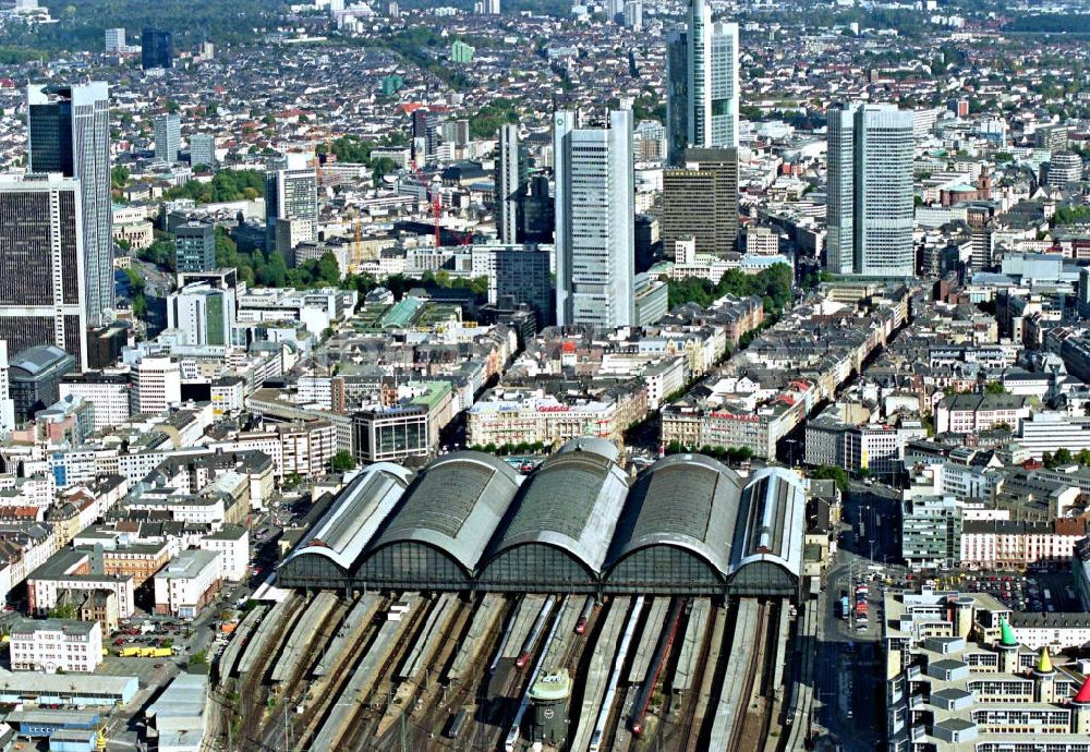 Luftbild Frankfurt am Main - Frankfurter Hauptbahnhof