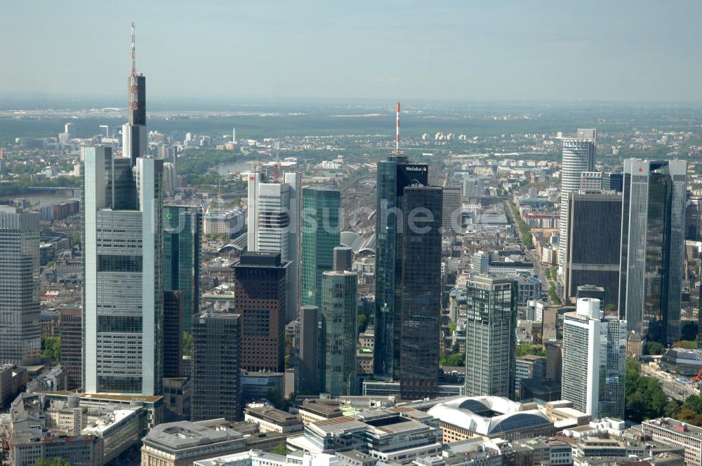 Luftaufnahme Frankfurt am Main - Frankfurter Skyline