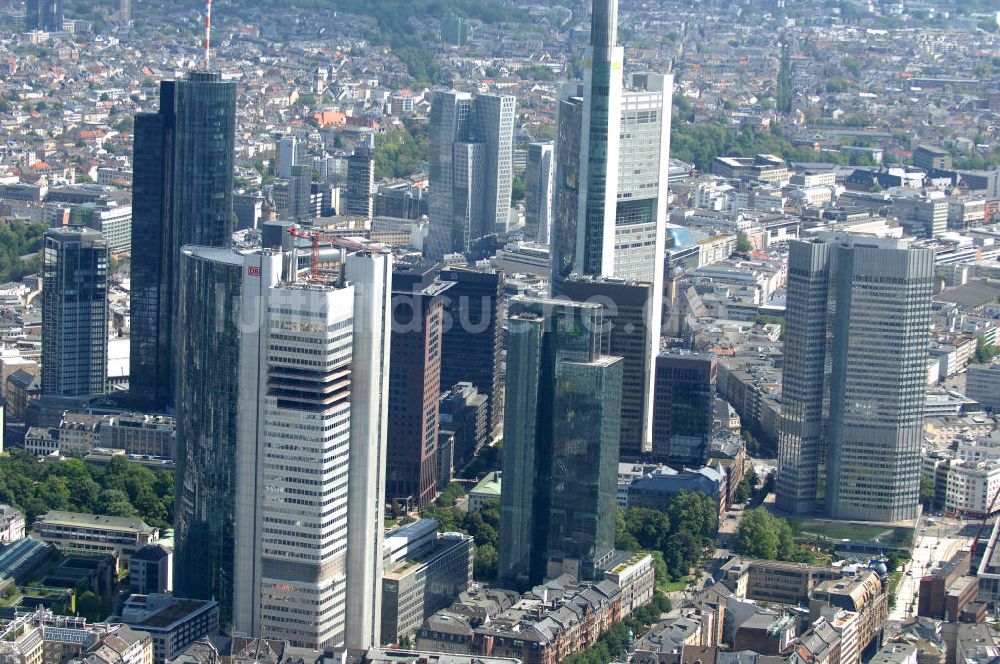 Luftbild Frankfurt am Main - Frankfurter Skyline