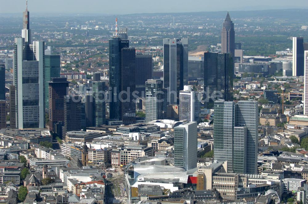 Frankfurt am Main von oben - Frankfurter Skyline